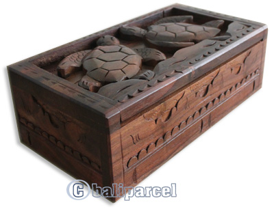 Hand Carved Wooden Box, Made From Sono Wood