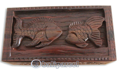 Hand Carved Wooden Box, Made From Sono Wood