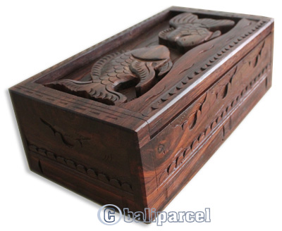 Hand Carved Wooden Box, Made From Sono Wood
