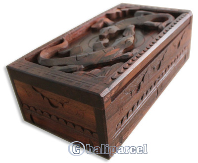 Hand Carved Wooden Box, Made From Sono Wood