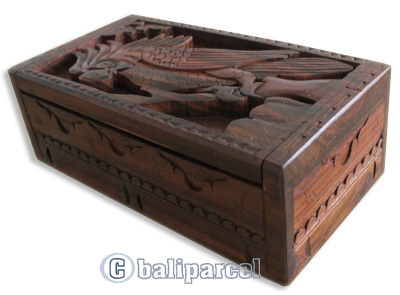 Hand Carved Wooden Box, Made From Sono Wood