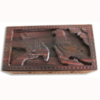 Hand Carved Wooden Box, Made From Sono Wood