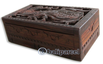 Hand Carved Wooden Box, Made From Sono Wood