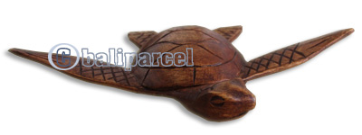 Handcarved Wooden Turtle Wood Made From Hibiscus Wood