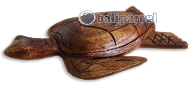 Handcarved Wooden Turtle Wood Made From Hibiscus Wood