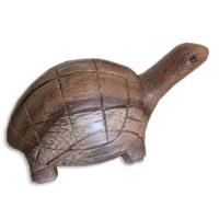 Handcarved Wooden Turtle Wood Made From Hibiscus Wood
