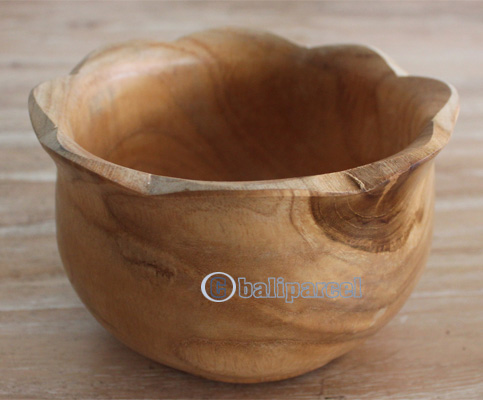 Hand Carved Wooden Bowl, Made From Teak  Wood