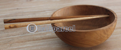 Hand Carved Wooden Bowl, Made From Teak  Wood