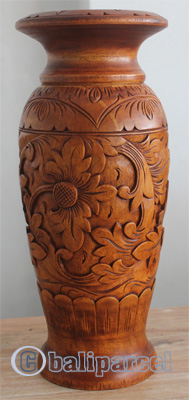 Hand Carved Wooden Box, Made From Suar Wood