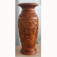 Hand Carved Wooden Box, Made From Suar Wood