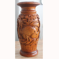 Hand Carved Wooden Box, Made From Suar Wood