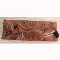 Hand Carved Wooden Box, Made From Suar Wood