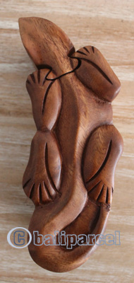 Hand Carved Wooden Box, Made From Suar Wood