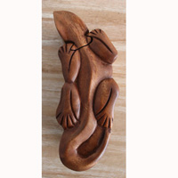 Hand Carved Wooden Box, Made From Suar Wood