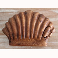 Hand Carved Wooden Box, Made From Suar Wood