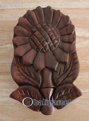 Hand Carved Wooden Box, Made From Sono Wood