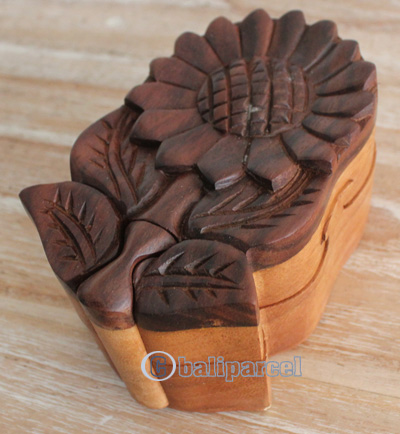 Hand Carved Wooden Box, Made From Sono Wood