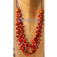 Necklaces, Handmade From Bone And Glass Beads