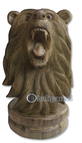 Wooden Wolves, Hand Carved From Waru Wood With Natural Polished