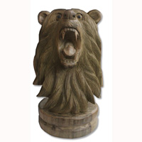 Wooden Wolves, Hand Carved From Waru Wood With Natural Polished