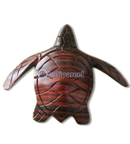 Wooden Turtle Carving, Hand Carved From Sono Wood
