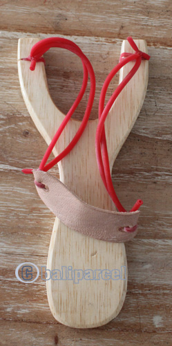 Wooden Slingshot Hand Made From Albesia Wood