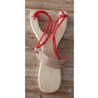 Wooden Slingshot Hand Made From Albesia Wood