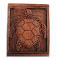 Wooden Box, Hand Carved From Suar Wood