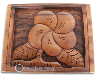 Wooden Box, Hand Carved From Suar Wood