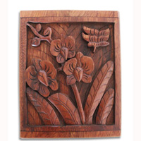 Wooden Box, Hand Carved From Suar Wood