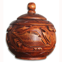 Wooden Box, Handmade From Hibiscus Wood