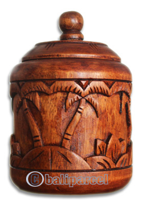 Wooden Box, Handmade From Hibiscus Wood