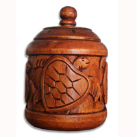 Wooden Box, Handmade From Hibiscus Wood