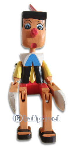 Wooden Figure, Hand Carved From Albesia Wood