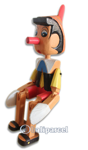 Wooden Figure, Hand Carved From Albesia Wood