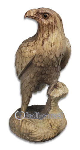 Wooden Eagle Handcarved From Waru Wood