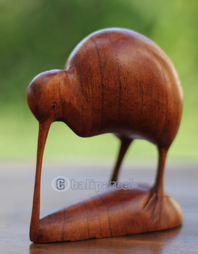 Wooden Quail, Handcarved From Suar Wood