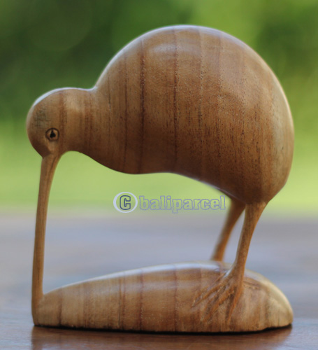 Wooden Quail, Handcarved From Suar Wood