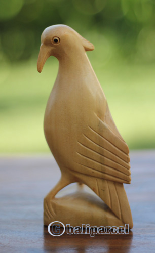 Wooden Bird, Handcarved From Crocodile Wood