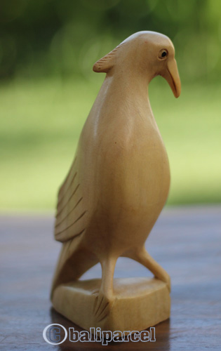 Wooden Bird, Handcarved From Crocodile Wood