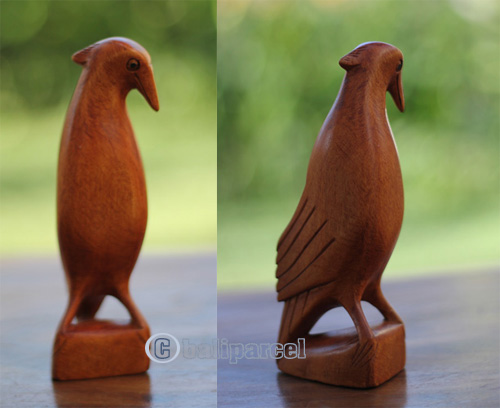 Wooden Bird, Handcarved From Crocodile Wood
