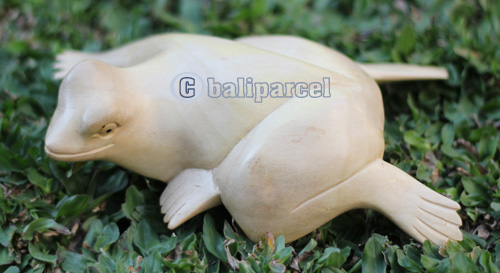 Wooden Frog, Handmade From Crocodile Wood With Natural Polished