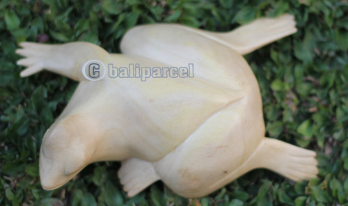 Wooden Frog, Handmade From Crocodile Wood With Natural Polished
