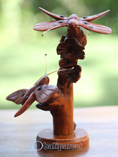 Wooden Butterfly With Parasite Wood