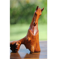 Wooden Horse With Parasite Wood