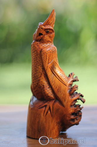 Wooden Bird With Parasite Wood