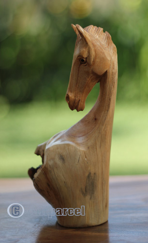 Wooden Horse With Parasite Wood