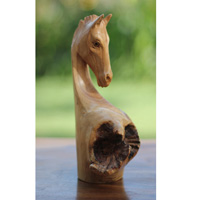 Wooden Horse With Parasite Wood