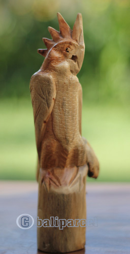 Wooden Bird With Parasite Wood