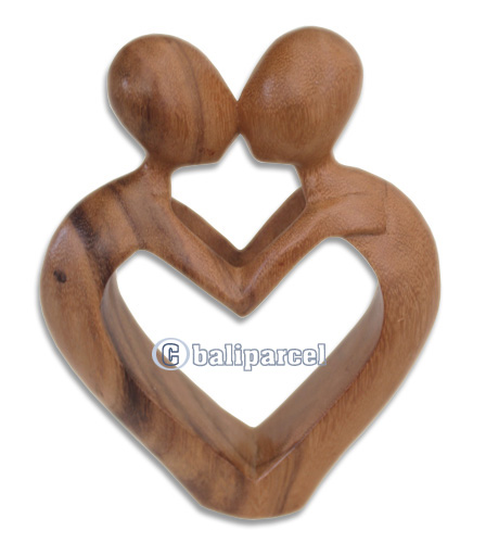 Wooden Abstract Carving, Hand Carved From Suar Wood